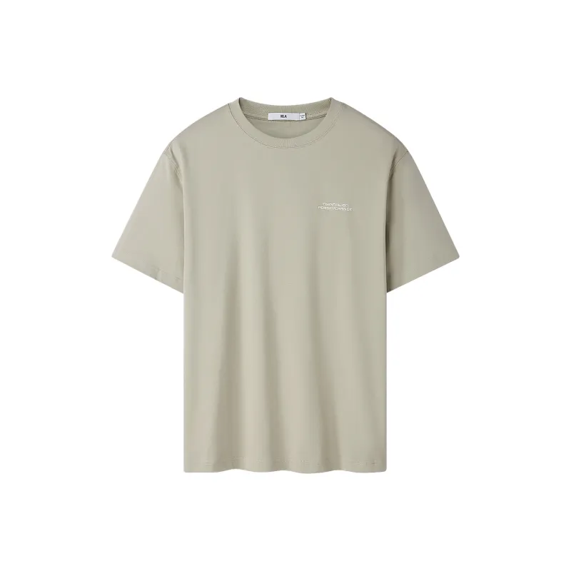 HLA T Shirt Men's Navy Blue Pattern U8-2