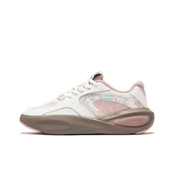 Erke Abrasion Resistant Breathable Slip Resistant Low Top Casual Shoes Women's Microcrystal White Clay Pink