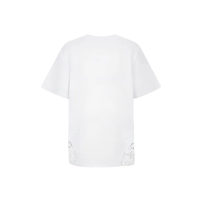 URBAN REVIVO Regular T Shirt Women's Raw White-1