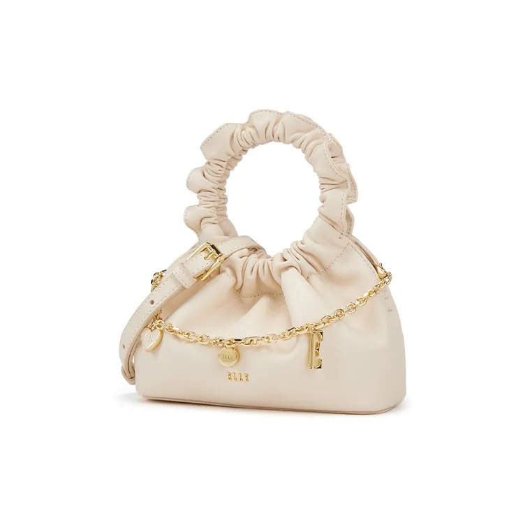 ELLE Synthetic Leather Handbag Regular Women's Pink/Black/White-7