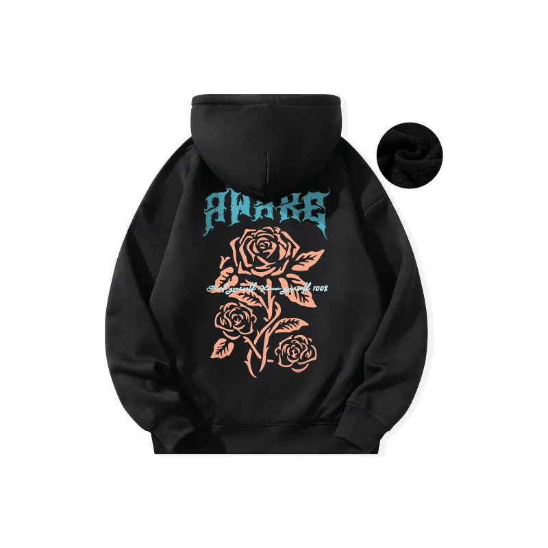 ACHS AWAKE Rose Printed Unisex Sweatshirt-11