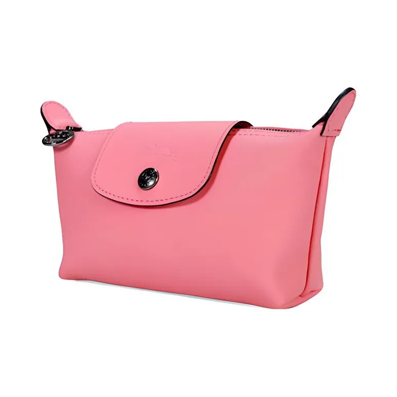 LONGCHAMP Cow Leather Makeup Bags Clutches Regular Women's Pink-1