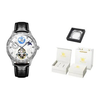 OLEVS Mechanical Movement Watch Men's Watches White Dial