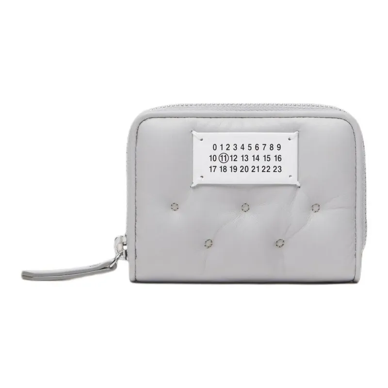 Maison Margiela Glam Slam Sheepskin Wallet Women's Glacier-0