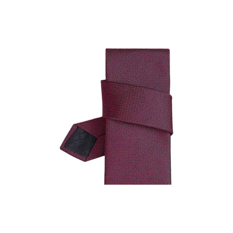 HERMES Silk Ties Men's Burgundy-1