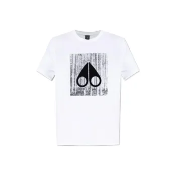 Moose Knuckles Graphic Printed Crewneck T Shirt