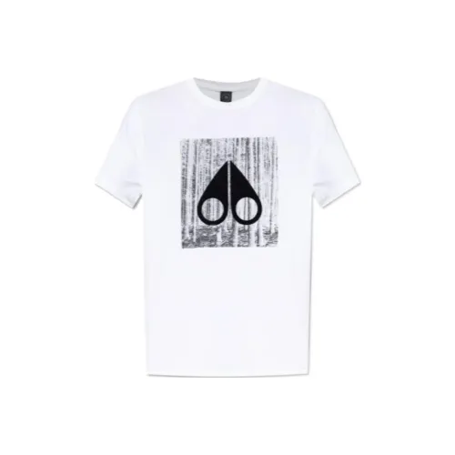 Moose Knuckles Graphic Printed Crewneck T Shirt