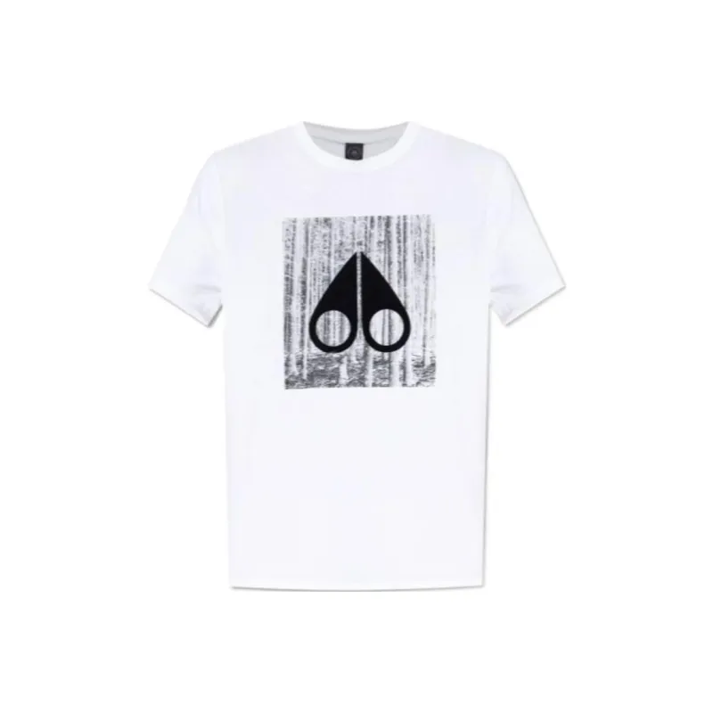 Moose Knuckles Graphic Printed Crewneck T Shirt-0