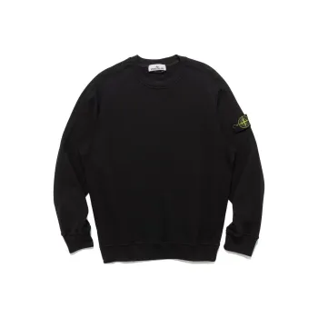 STONE ISLAND Logo Patch Sleeved Crewneck Sweatshirt