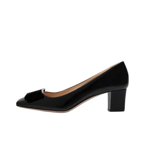 TF Audrey Block Heel High Heels 5.5cm Women's Black