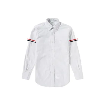 THOM BROWNE Vertical stripe RWB detail Shirt