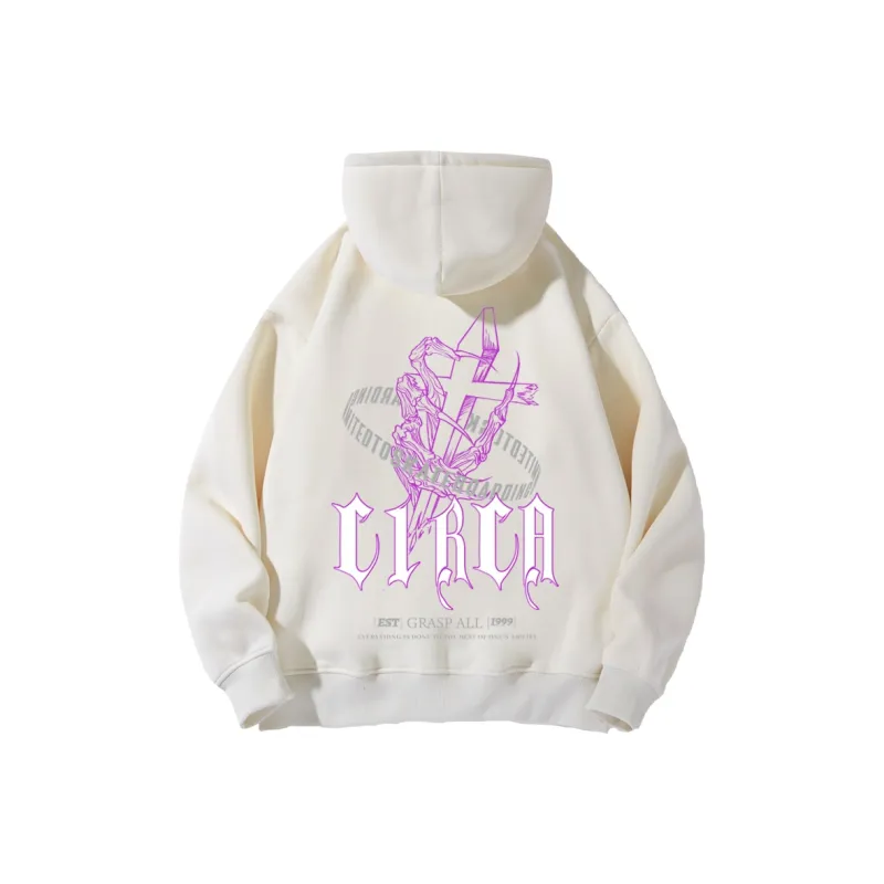 C1RCA American Luxury Streetwear Vintage Cross Letter Logo Print Sweatshirt Unisex-9