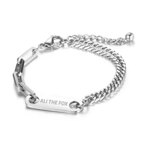ALI THE FOX Titanium Steel Bracelets Unisex