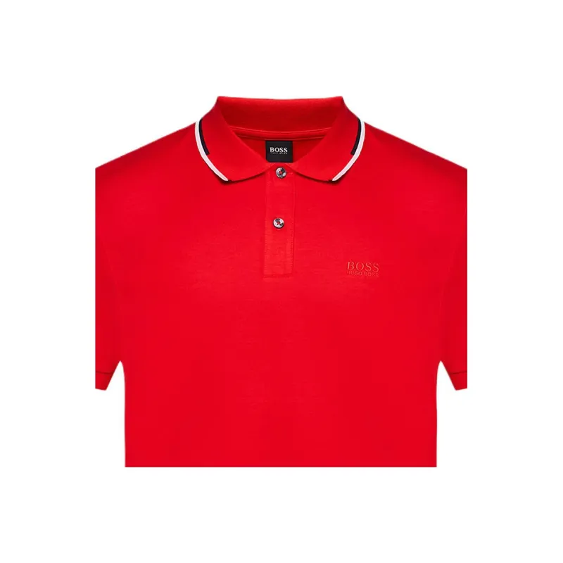 HUGO BOSS Polo Shirts Men Red-2