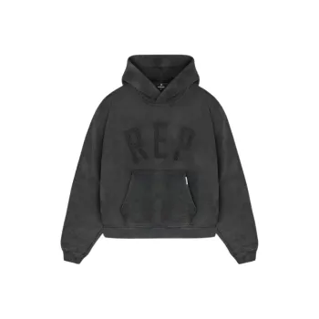 REPRESENT Logo Embroidered Long Sleeved Hoodie
