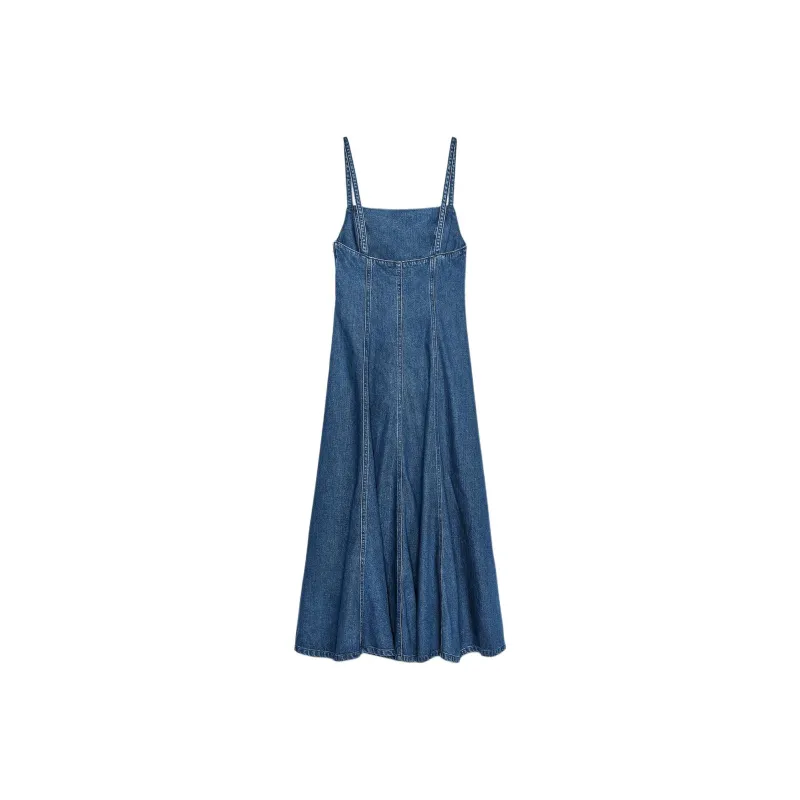 ZARA Trf Slip Dress Women's Sea Blue-1