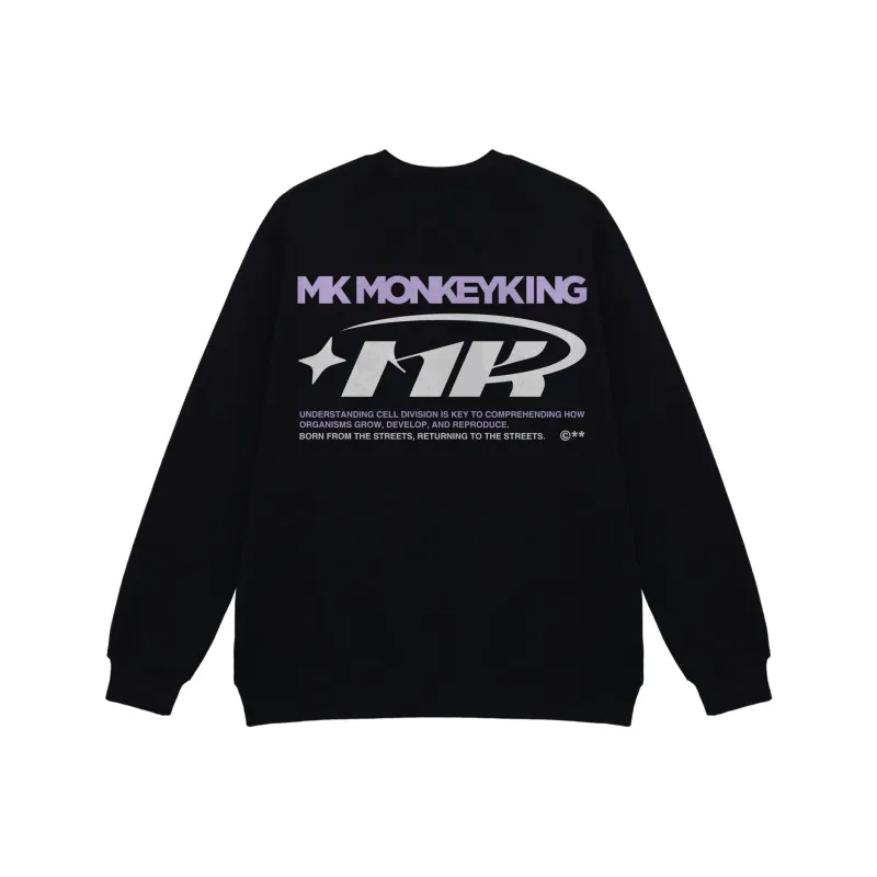 MK MONKEY KING Sweatshirt Unisex Black-0
