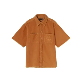 Drew House Smiley Collection Shirts Unisex Brown