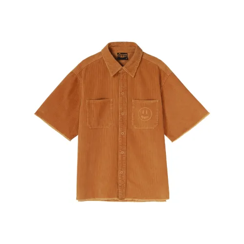 Drew House Smiley Collection Shirts Unisex Brown