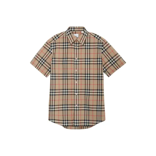Burberry S/S Check Cotton Shirt