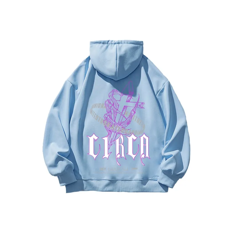 C1RCA American Luxury Streetwear Vintage Cross Letter Logo Print Sweatshirt Unisex-13