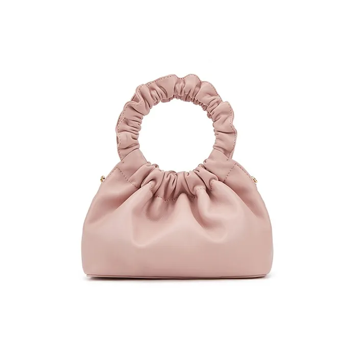 ELLE Synthetic Leather Handbag Regular Women's Pink/Black/White-2