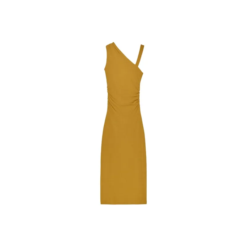 ZARA Sleeveless Dress Women's Olive Green-1