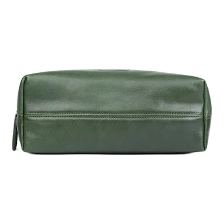 LARTIGENT Cow Leather Shoulder Bag, Crossbody Bag Men's Green/Brown-4