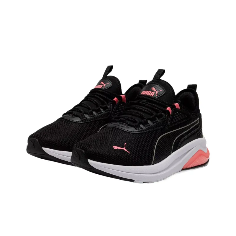 PUMA Amplifier Shock Absorbers With Slip Resistant Features Low Top Training Shoes Women's Black Pink-2