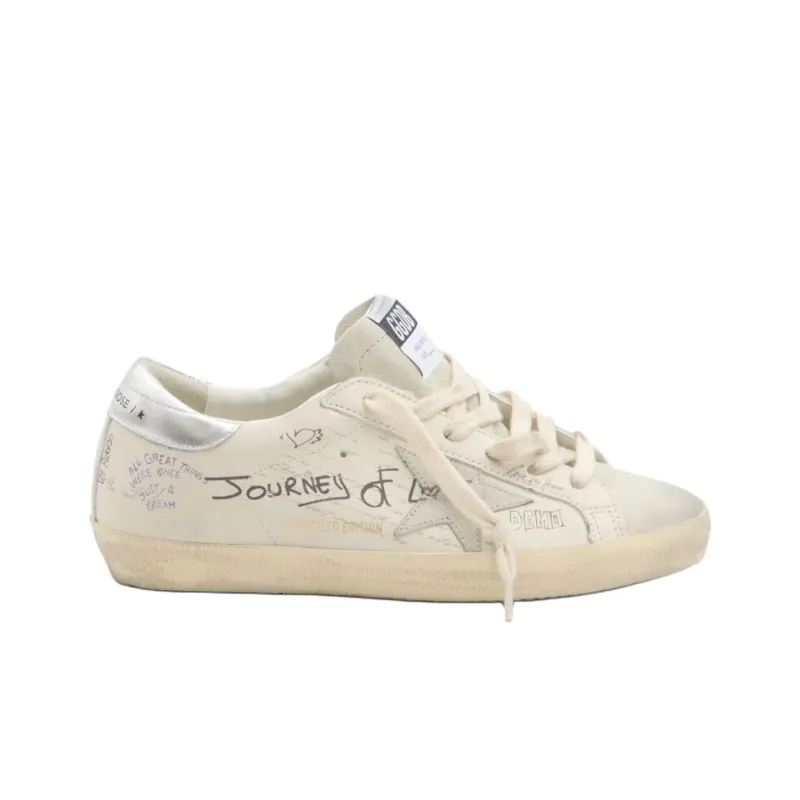 Golden Goose Super Star Low Top Skateboard Shoes Women's White-1