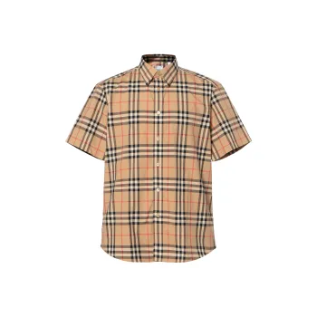 Burberry Checked Short Sleeved Shirt