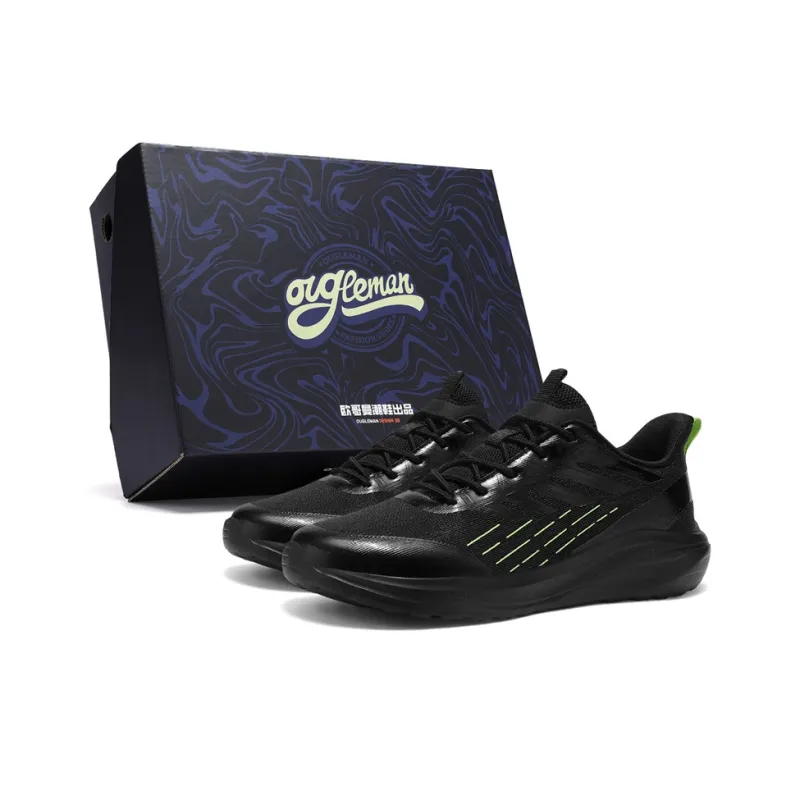 OUGLEMEN Cushioning Coverage, Rebound, Lightweight, Breathable, Slip Resistant Low Top Casual Shoes Men's Box-5