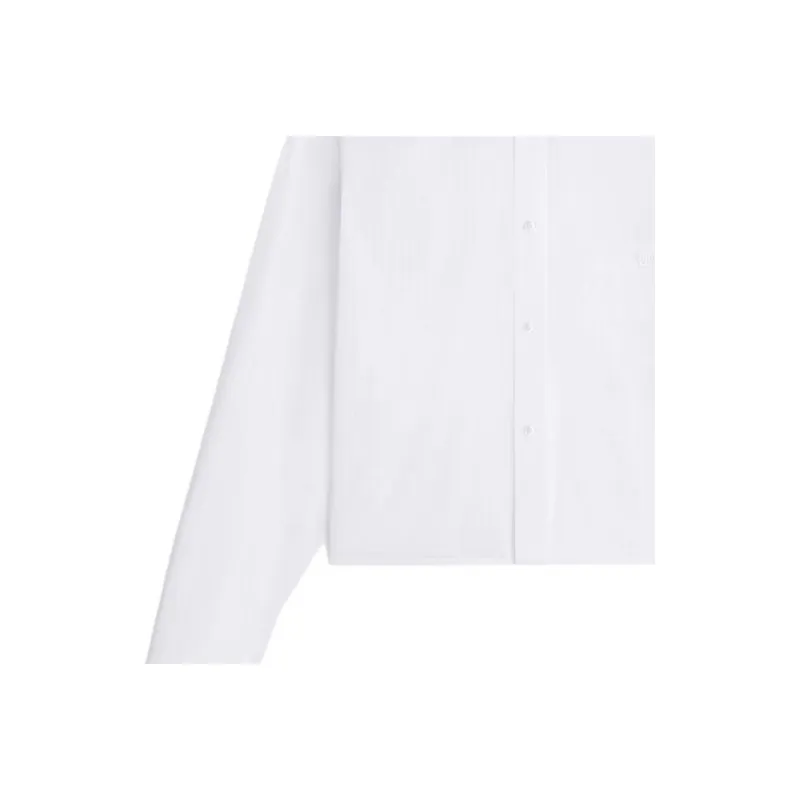 CELINE Cropped Shirt In Striped Cotton-4