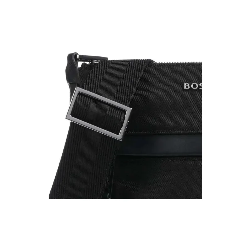 HUGO BOSS Polyester Crossbody Bag, Shoulder Bag Men's Black-4