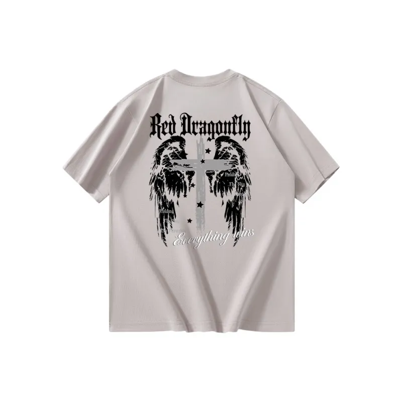 RED DRAGONFLY T Shirt Unisex Black-18