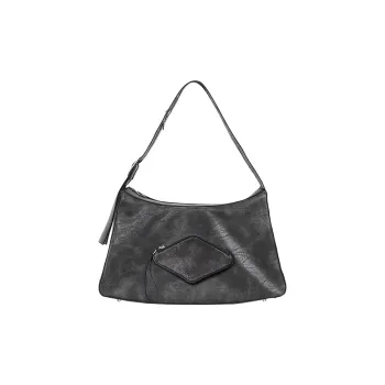 TERRA INCOGNITA PU Shoulder Bag Unisex Black