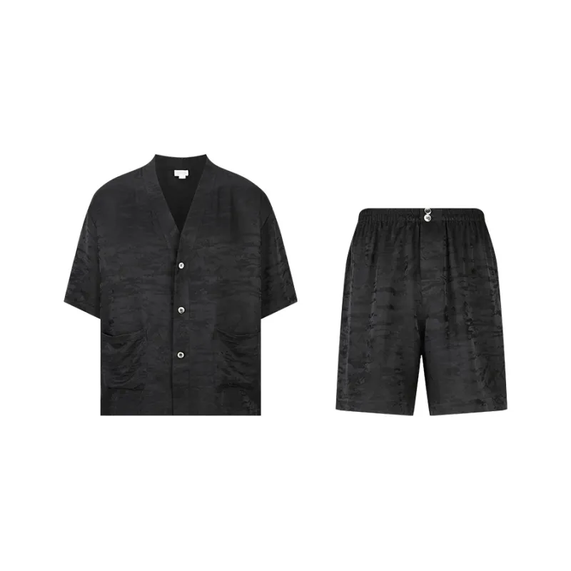 SILKISS Pajama Set Men's Jet Black-0