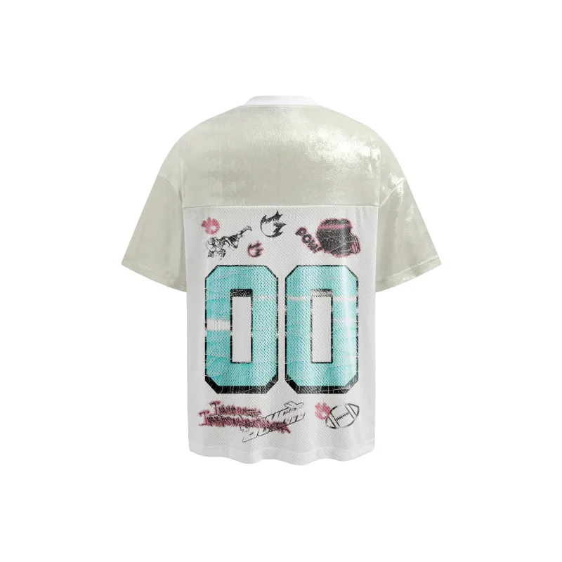 BEAR UNION Drop Shoulder Sleeve T Shirt Unisex Apricot-1