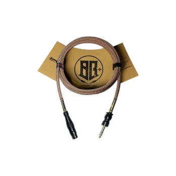 SAMGOOL+ SK. Gold Woven Collection Microphone, Cannon Male/Female, Large Three Core, Balanced Cable Guitar Accessories