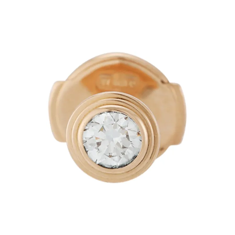 CARTIER Cartier D'Amour Collection 18K Rose Gold Stud Earrings Unisex-1
