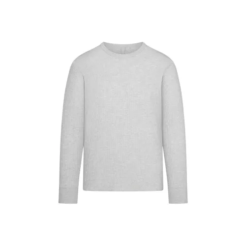 SKIMS MENS LONG SLEEVE T-SHIRT T-Shirt Men's LIGHT HEATHER GREY/Light Gray