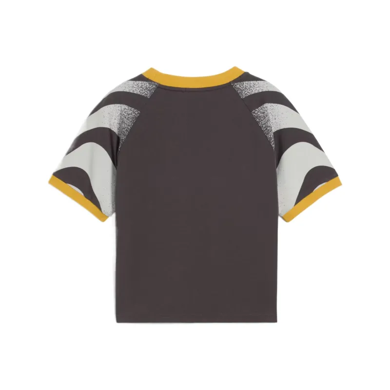 PUMA x KIDSUPER STUDIOS Raglan Sleeve T Shirt Women's Black Gray-1