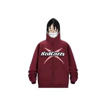 KAKAZZY Sweatshirts Unisex Burgundy