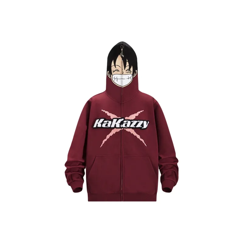 KAKAZZY Sweatshirts Unisex Burgundy-0