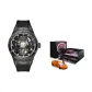 Black Case Black Dial Black Rubber Strap-New Arrival Model Car Box (Random Model Car)