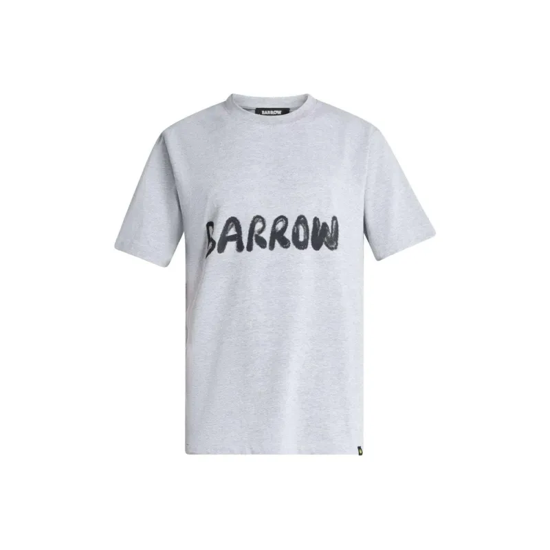 Barrow Logo print Cotton T shirt-0