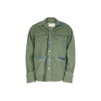 GREG LAUREN Shirts Men Army Green