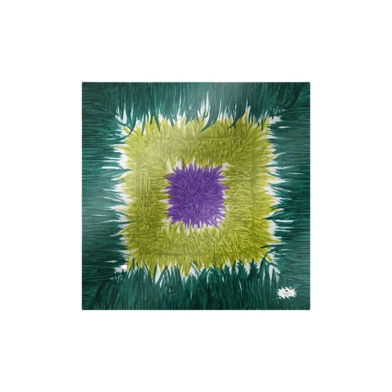 WEEKEND MaxMara Silk, Twill, Pure Silk, Silk Scarves Unisex Green-0
