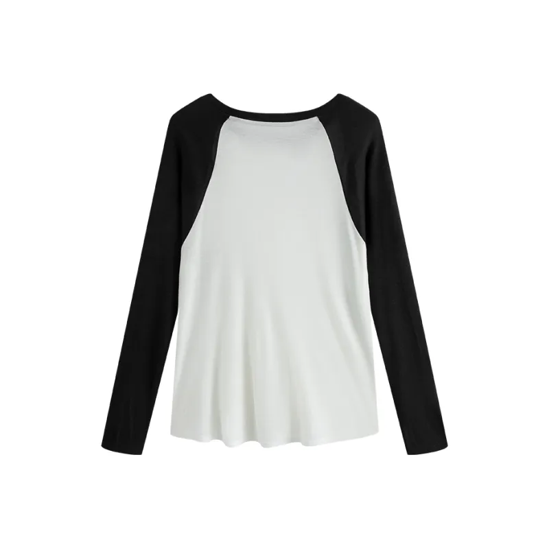 Juden Choi Raglan Sleeve T Shirt Women's Black-1