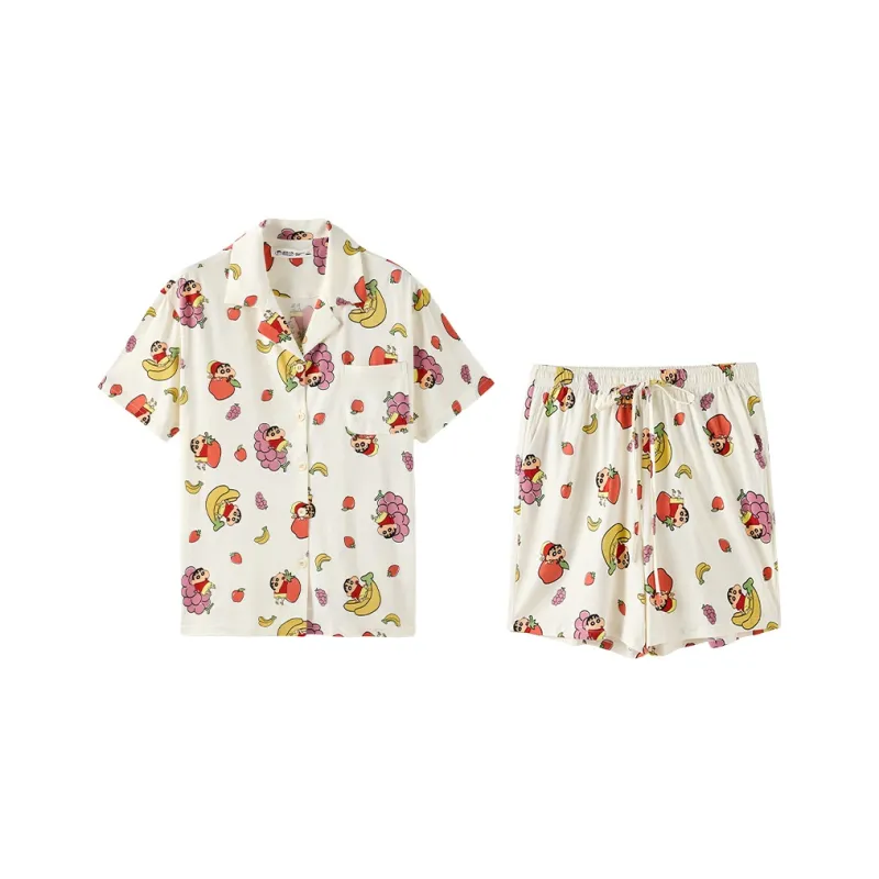 QINZUIMAO x Crayon Shinchan/ Pajama Set Women's Gift Box Set-0
